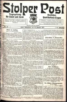 Stolper Post. Tageszeitung für Stadt und Land Nr. 42/1927
