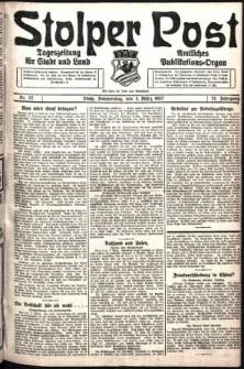 Stolper Post. Tageszeitung für Stadt und Land Nr. 52/1927