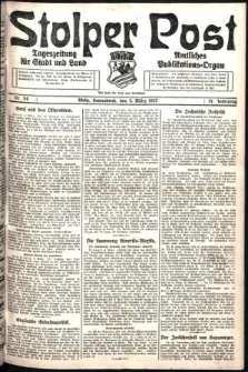 Stolper Post. Tageszeitung für Stadt und Land Nr. 54/1927