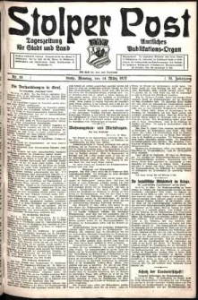 Stolper Post. Tageszeitung f&uuml;r Stadt und Land Nr. 61/1927