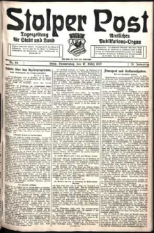 Stolper Post. Tageszeitung für Stadt und Land Nr. 64/1927