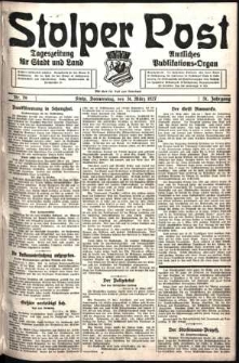 Stolper Post. Tageszeitung für Stadt und Land Nr. 76/1927