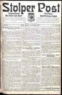 Stolper Post. Tageszeitung für Stadt und Land Nr. 83/1927