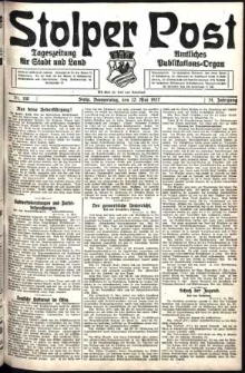 Stolper Post. Tageszeitung für Stadt und Land Nr. 110/1927
