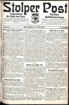 Stolper Post. Tageszeitung für Stadt und Land Nr. 119/1927