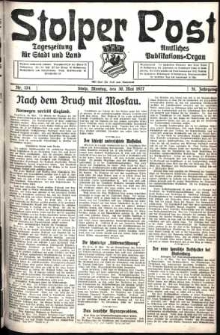 Stolper Post. Tageszeitung für Stadt und Land Nr. 124/1927