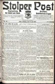 Stolper Post. Tageszeitung f&uuml;r Stadt und Land Nr. 136/1927