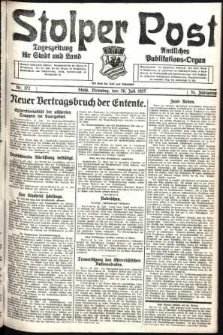 Stolper Post. Tageszeitung für Stadt und Land Nr. 172/1927