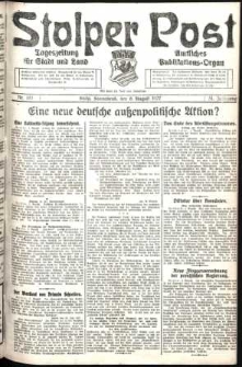 Stolper Post. Tageszeitung für Stadt und Land Nr. 182/1927