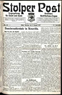 Stolper Post. Tageszeitung f&uuml;r Stadt und Land Nr. 183/1927