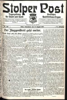 Stolper Post. Tageszeitung für Stadt und Land Nr. 200/1927