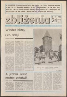 Zbliżenia : tygodnik społeczno-polityczny, 1983, nr 24