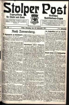 Stolper Post. Tageszeitung f&uuml;r Stadt und Land Nr. 220/1927