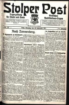 Stolper Post. Tageszeitung für Stadt und Land Nr. 220/1927