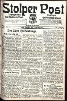 Stolper Post. Tageszeitung für Stadt und Land Nr. 232/1927