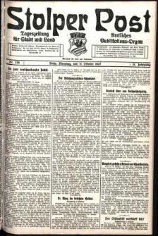 Stolper Post. Tageszeitung f&uuml;r Stadt und Land Nr. 238/1927
