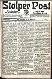 Stolper Post. Tageszeitung für Stadt und Land Nr. 246/1927