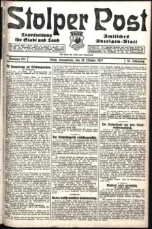 Stolper Post. Tageszeitung für Stadt und Land Nr. 254/1927