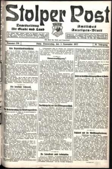 Stolper Post. Tageszeitung für Stadt und Land Nr. 258/1927
