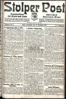 Stolper Post. Tageszeitung für Stadt und Land Nr. 266/1927