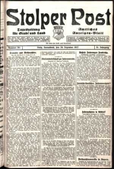 Stolper Post. Tageszeitung für Stadt und Land Nr. 301/1927