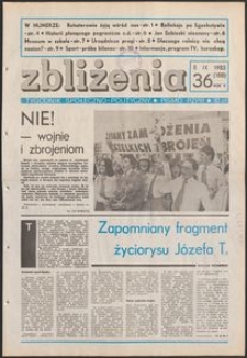 Zbliżenia : tygodnik społeczno-polityczny, 1983, nr 36