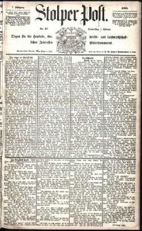 Stolper Post Nr. 27/1883