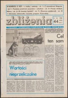 Zbliżenia : tygodnik społeczno-polityczny, 1983, nr 44