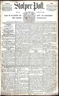 Stolper Post Nr. 74/1883