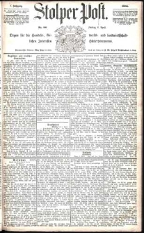 Stolper Post Nr. 80/1883