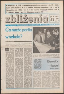 Zbliżenia : tygodnik społeczno-polityczny, 1983, nr 47