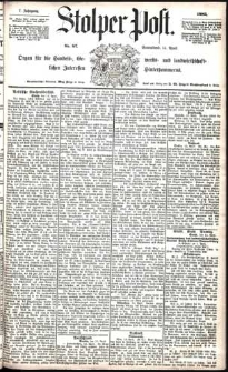 Stolper Post Nr. 87/1883