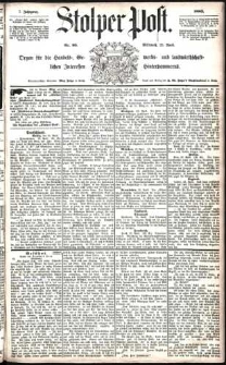 Stolper Post Nr. 95/1883