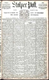 Stolper Post Nr. 98/1883