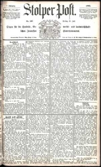 Stolper Post Nr. 167/1883