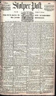 Stolper Post Nr. 34/1885