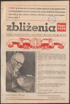 Zbliżenia : tygodnik społeczno-polityczny, 1982, nr 23