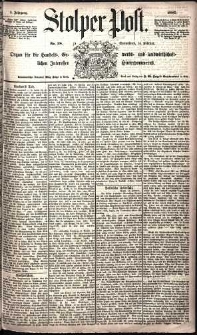 Stolper Post Nr. 38/1885