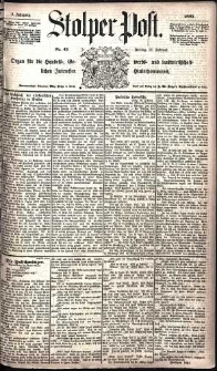 Stolper Post Nr. 43/1885
