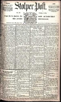 Stolper Post Nr. 52/1885