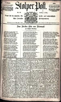 Stolper Post Nr. 76/1885