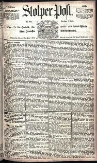 Stolper Post Nr. 80/1885