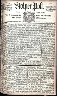 Stolper Post Nr. 87/1885
