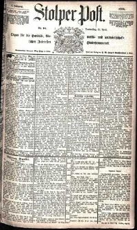 Stolper Post Nr. 94/1885