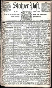 Stolper Post Nr. 170/1885