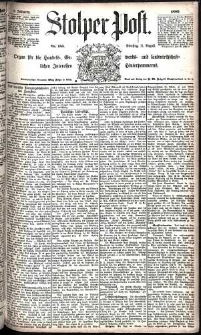 Stolper Post Nr. 185/1885