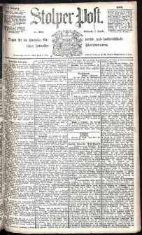 Stolper Post Nr. 204/1885