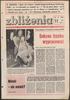 Zbliżenia : tygodnik społeczno-polityczny, 1984, nr 11