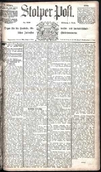 Stolper Post Nr. 282/1885