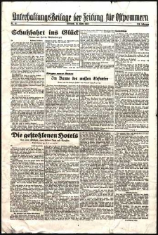 Unterhaltungs-Beilage der Zeitung für Ostpommern Nr. 63/1938
